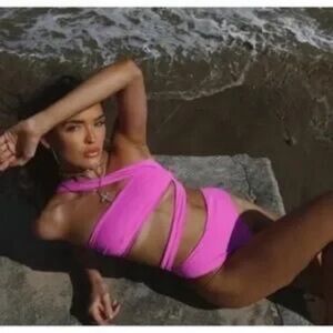 New! Agua Bendita X Free People Irisha One Piece Swimsuit Cut Out 3771